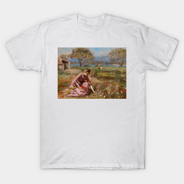 The First Spring by Julius LeBlanc Stewart T-Shirt by Classic Art Stall